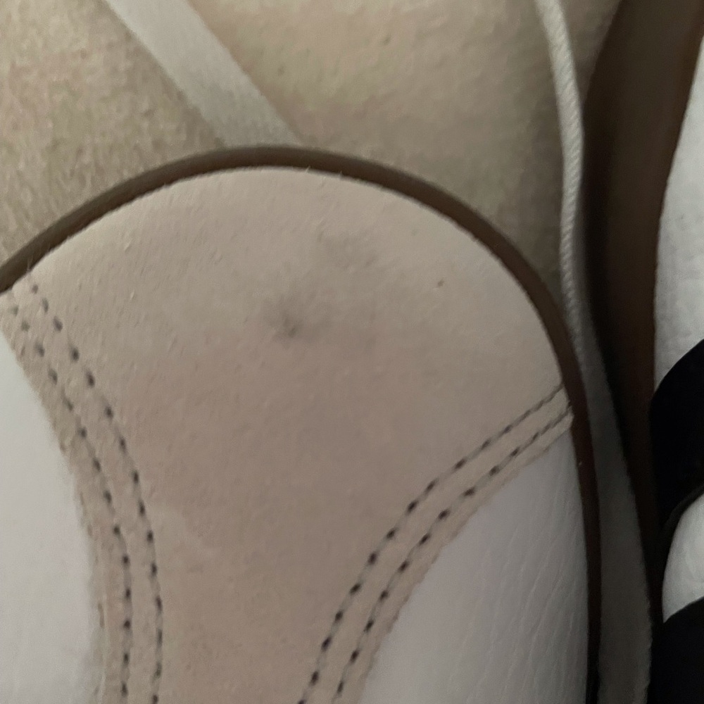 Adidas Women's White and Black Sneakers with Brown Sole - Picture 3 of 5
